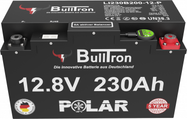 230Ah BullTron Polar LiFePO4 12.8V Akku mit Smart BMS, Bluetooth App und Heizung